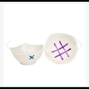 Small Ceramic Bowl Set & Rose Gold Ice Cream Scoop